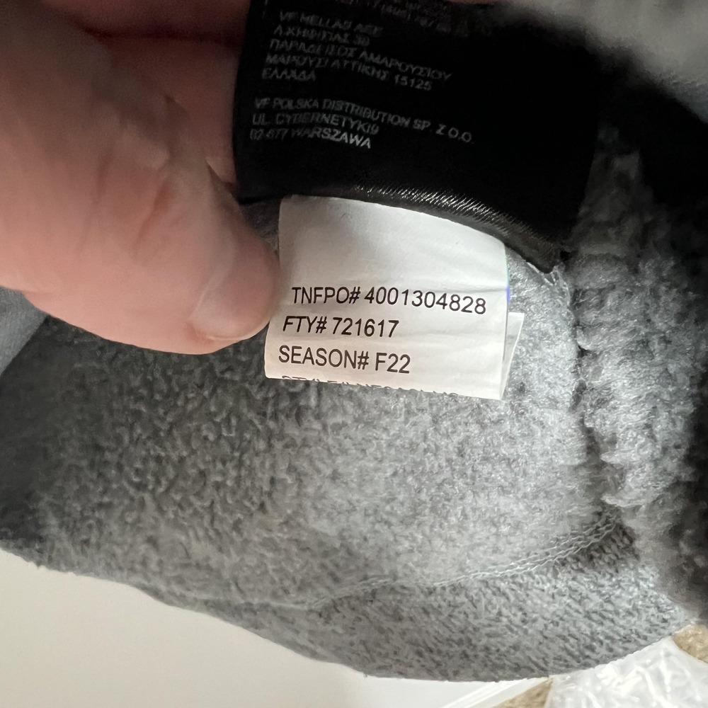 The North Face Jacket Womens XL Gray Fleece Full Zip Stand Collar Embroidered - Picture 10 of 12